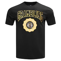 Men's Pro Standard Black Grambling Tigers Crest T-Shirt