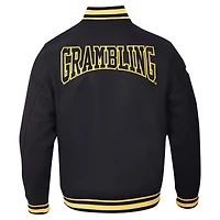 Veste entièrement zippée en laine Pro Standard pour hommes, noire, avec écusson des Grambling Tigers