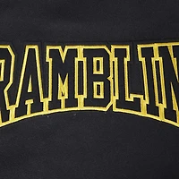 Men's Pro Standard Black Grambling Tigers Crest Wool Full-Zip Jacket