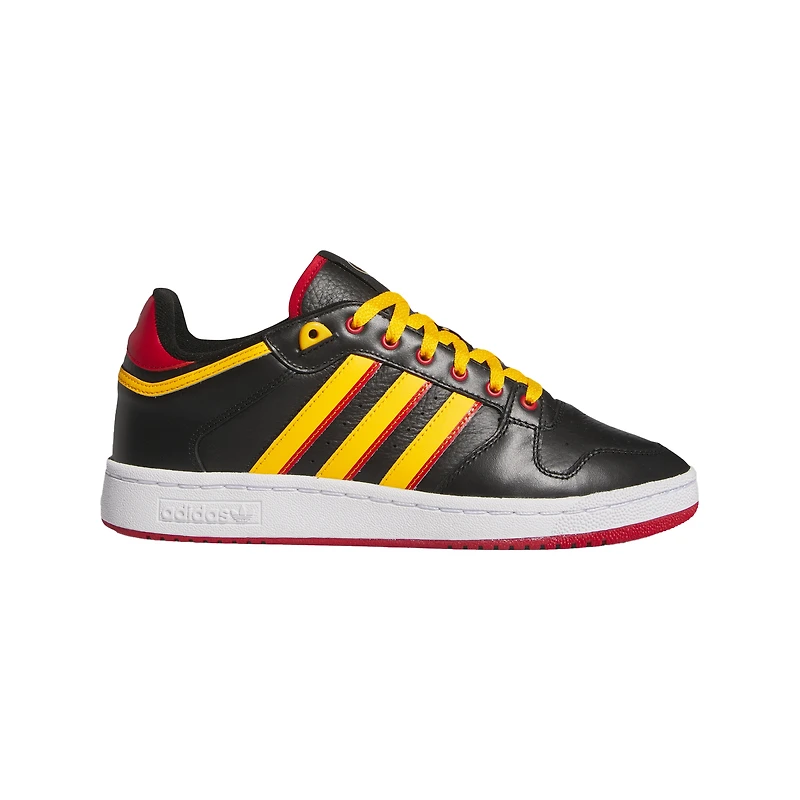 Chaussures de basket-ball unisexes adidas Grambling Tigers Centennial 85 Low noires/dorées