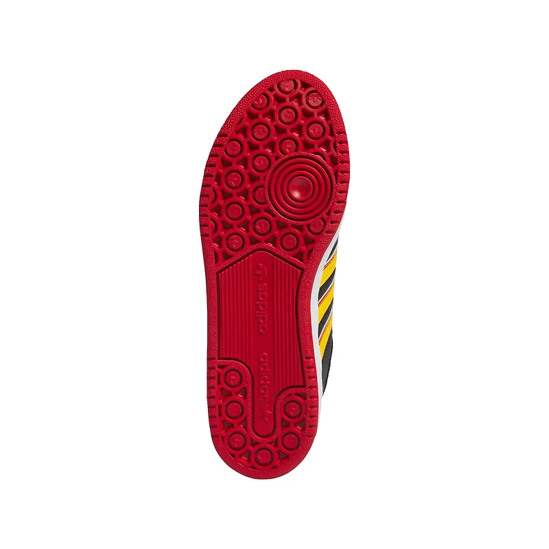 Chaussures de basket-ball unisexes adidas Grambling Tigers Centennial 85 Low noires/dorées