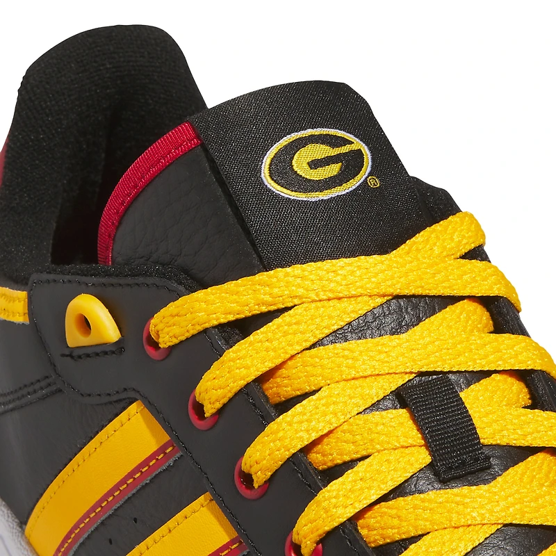 Chaussures de basket-ball unisexes adidas Grambling Tigers Centennial 85 Low noires/dorées