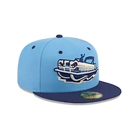 Casquette ajustée 59FIFTY bleu clair pour homme New Era Great Lakes Loons Theme Nights