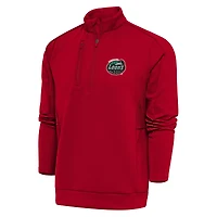 Men's Antigua  Red Great Lakes Loons Generation Quarter-Zip Pullover Top