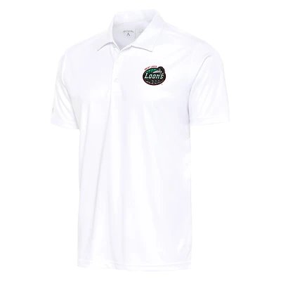 Men's Antigua  White Great Lakes Loons Tribute Polo