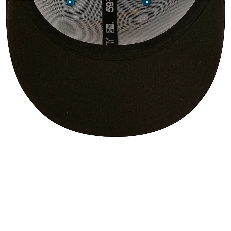 Men's New Era Aqua/Black Pepinillos Picantes del Norte Copa De La Diversion 59FIFTY Fitted Hat