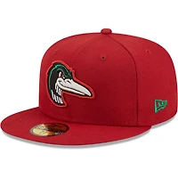 Casquette ajustée 59FIFTY pour homme rouge Great Lakes Loons New Era