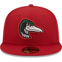 Casquette ajustée 59FIFTY pour homme rouge Great Lakes Loons New Era