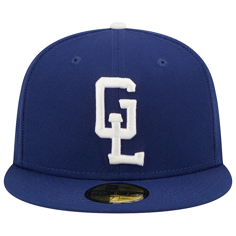 Casquette ajustée New Era Royal Great Lakes Loons Dodgers 59FIFTY pour homme