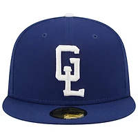 Casquette ajustée New Era Royal Great Lakes Loons Dodgers 59FIFTY pour homme