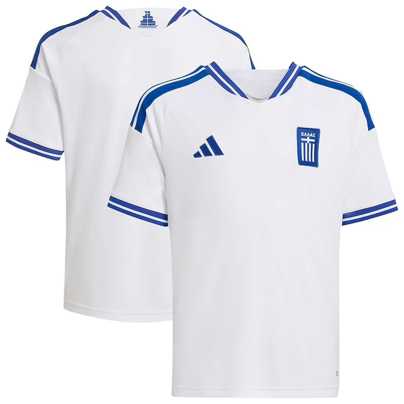 Youth adidas White Greece National Team 2026 Replica Jersey