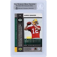 Aaron Rodgers Green Bay Packers Autographed 2005 Upper Deck Rookie Premiere #16 Beckett Fanatics Witnessed Authenticated Rookie Card with "Go Pack Go" Inscription