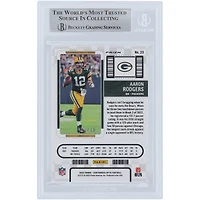 Aaron Rodgers Green Bay Packers Autographed 2022 Panini Contenders Optic Gold Prizm #23 #2/10 Beckett Fanatics Witnessed Authenticated Card