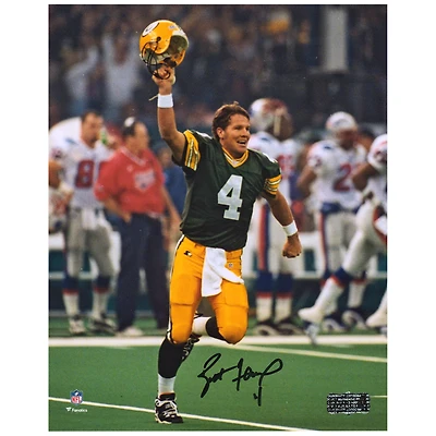 Brett Favre Green Bay Packers Autographed 8" x 10" Super Bowl XXXI Celebration Photograph