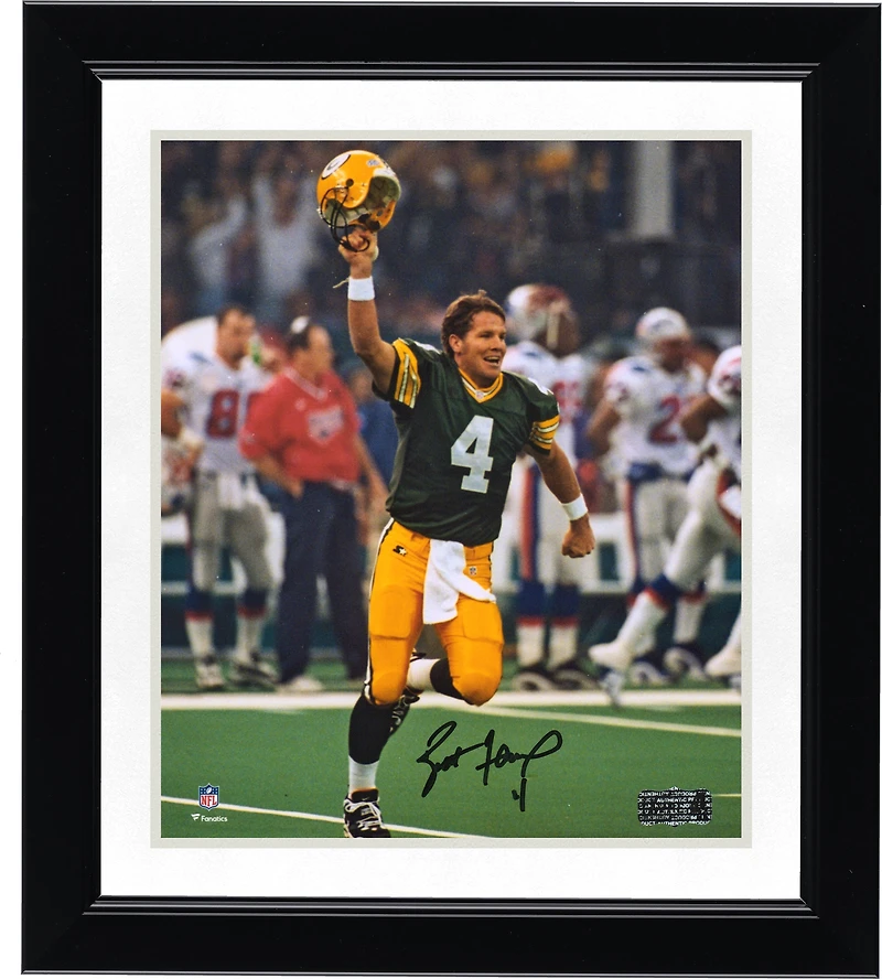 Brett Favre Green Bay Packers Autographed 8" x 10" Super Bowl XXXI Celebration Photograph