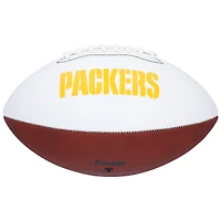 Brett Favre Green Bay Packers Autographed Franklin White Panel Football