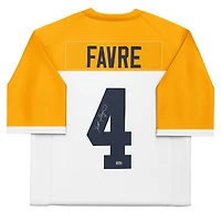 Brett Favre Green Bay Packers Autographed White Mitchell & Ness 1994 Legacy Jersey  