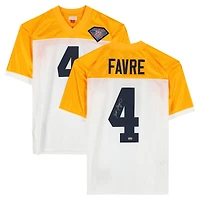 Brett Favre Green Bay Packers Autographed White Mitchell & Ness 1994 Legacy Jersey  