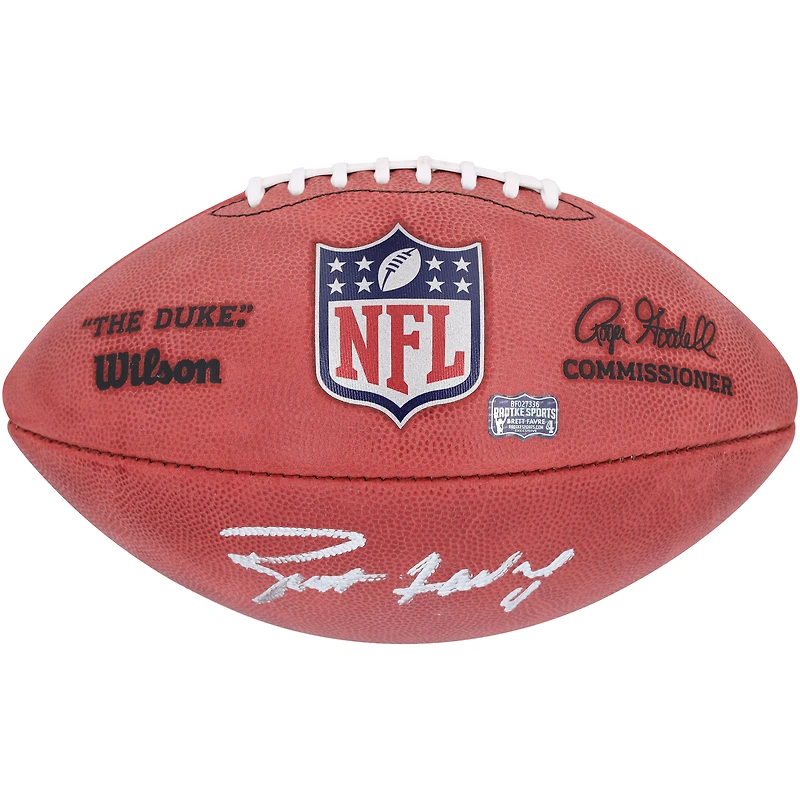 Brett Favre Green Bay Packers Autographed Wilson Duke Full Color Football 
