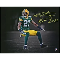 Charles Woodson Green Bay Packers Autographed 11" x 14" Spotlight Photograph with "HOF 21" Inscription