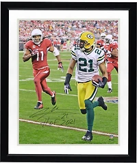 Charles Woodson Green Bay Packers Autographed 16" x 20" Interception Return Photograph with "HOF 21" Inscription