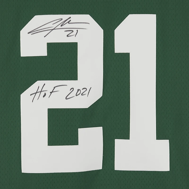 Charles Woodson Green Bay Packers Autographed Green Mitchell & Ness Replica Jersey with "HOF 21" Inscription