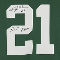 Charles Woodson Green Bay Packers Autographed Green Mitchell & Ness Replica Jersey with "HOF 21" Inscription