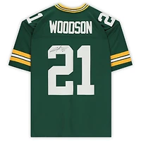 Maillot Mitchell & Ness vert légendaire du Super Bowl XLV, autographié par Charles Woodson (Green Bay Packers).