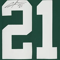 Maillot Mitchell & Ness vert légendaire du Super Bowl XLV, autographié par Charles Woodson (Green Bay Packers).