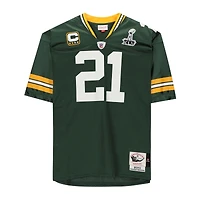 Maillot authentique dédicacé par Charles Woodson des Green Bay Packers Mitchell & Ness pour le Super Bowl XLV avec inscription « SB XLV Champs »