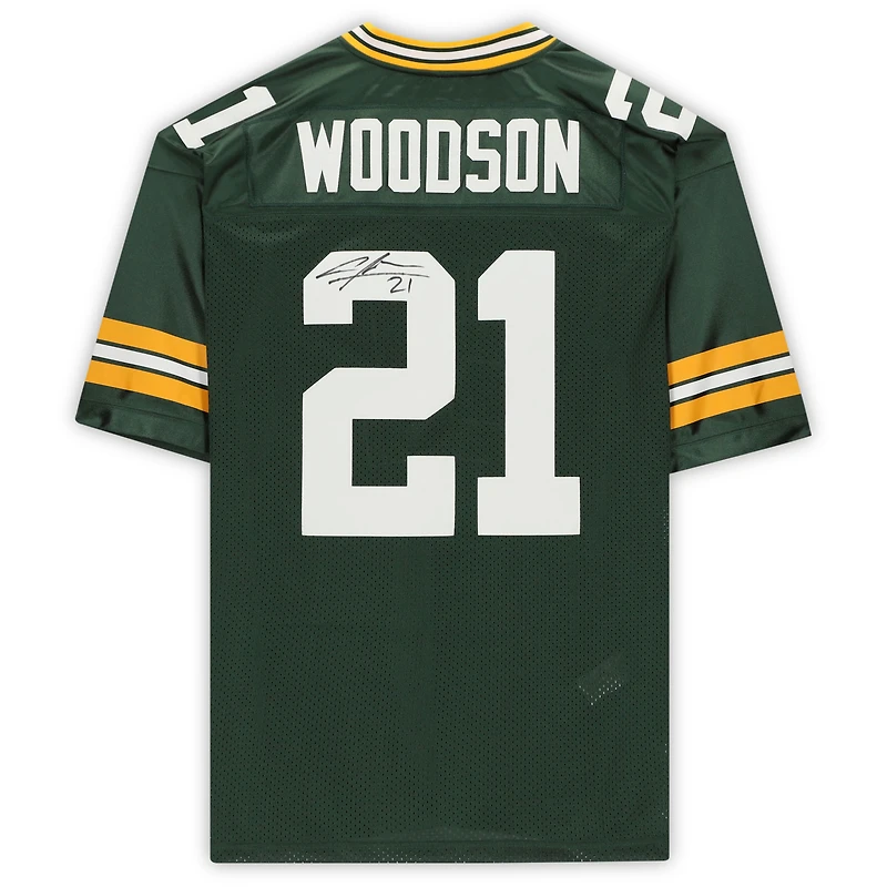 Maillot authentique dédicacé par Charles Woodson des Green Bay Packers lors du Super Bowl XLV de Mitchell & Ness