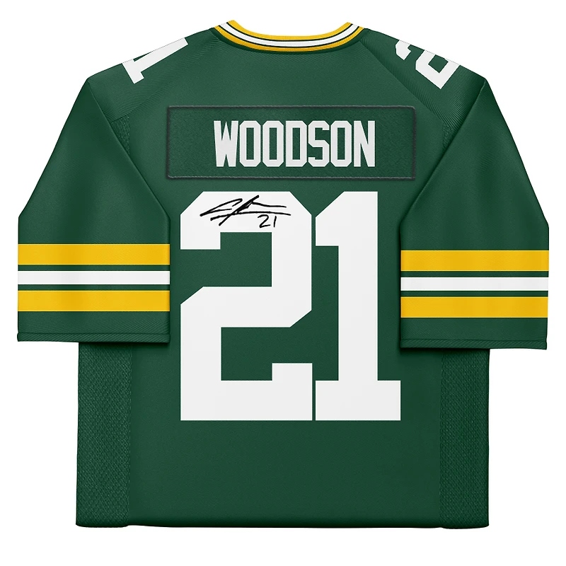 Charles Woodson Green Bay Packers Autographed Green Mitchell & Ness Super Bowl XLV Throwback Authentic Jersey