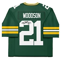 Charles Woodson Green Bay Packers Autographed Green Mitchell & Ness Super Bowl XLV Throwback Authentic Jersey