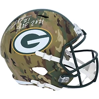 Charles Woodson Green Bay Packers Autographed Riddell Camo Alternate Speed Replica Helmet with "HOF 2021" Inscription