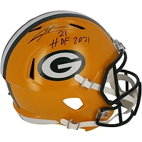 Charles Woodson Green Bay Packers Autographed Riddell Speed Replica Helmet with "HOF 21" Inscription