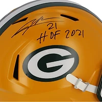Charles Woodson Green Bay Packers Autographed Riddell Speed Replica Helmet with "HOF 21" Inscription
