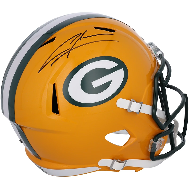 Casque réplique autographié Riddell Speed des Packers de Green Bay par Charles Woodson
