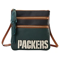 Dooney & Bourke Green Bay Packers Infield Triple Zip Crossbody Purse