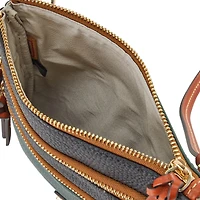 Sac bandoulière triple zip Dooney & Bourke Green Bay Packers avec logo de l'équipe à la mi-temps