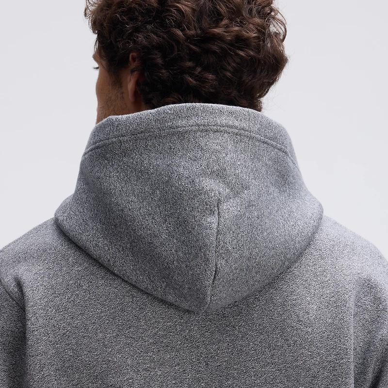 Fanatics Athletic Heather Gray Green Bay Packers IconicFleece Letterman Hoodie