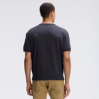 Sweat-shirt à manches courtes Fanatics Black Green Bay Packers Iconic Fleece