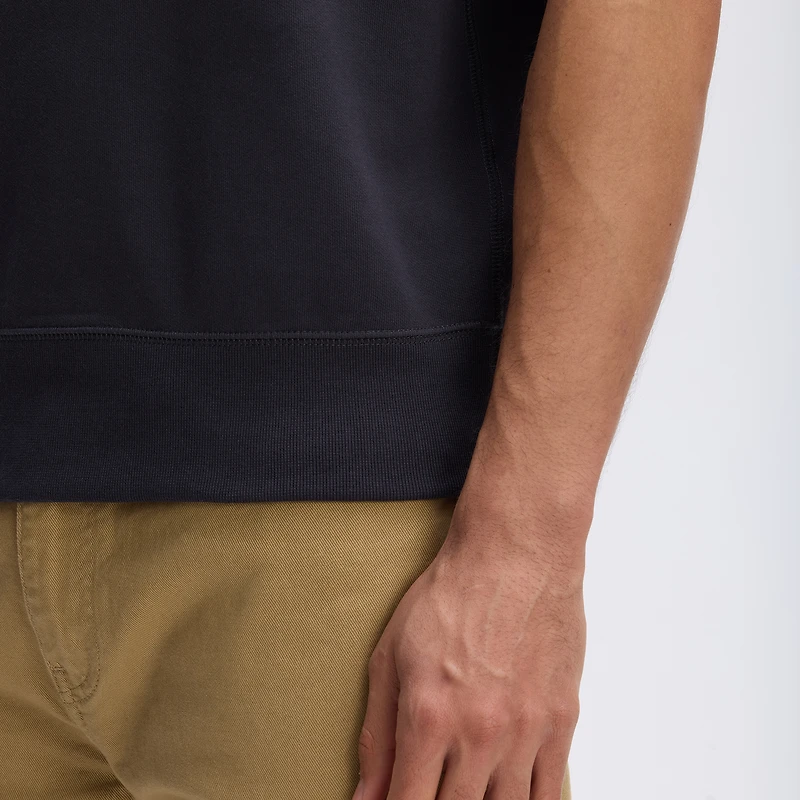 Fanatics Black Green Bay Packers IconicFleece Short Sleeve Sweatshirt