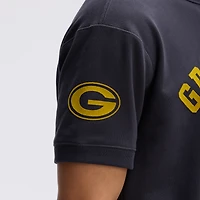 Fanatics Black Green Bay Packers IconicFleece Short Sleeve Sweatshirt