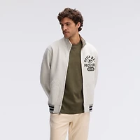 Fanatics Oatmeal Green Bay Packers IconicFleece Full-Zip Jacket