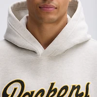 Fanatics Oatmeal Green Bay Packers IconicFleece Tipped Hoodie
