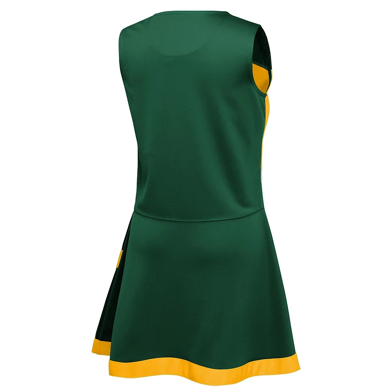 Girls Preschool Green Bay Packers Two-Piece Cheer Captain Jumper Dress with Bloomers Set