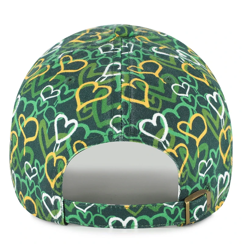 Girls Toddler '47 Green Green Bay Packers Mural Clean Up Adjustable Hat