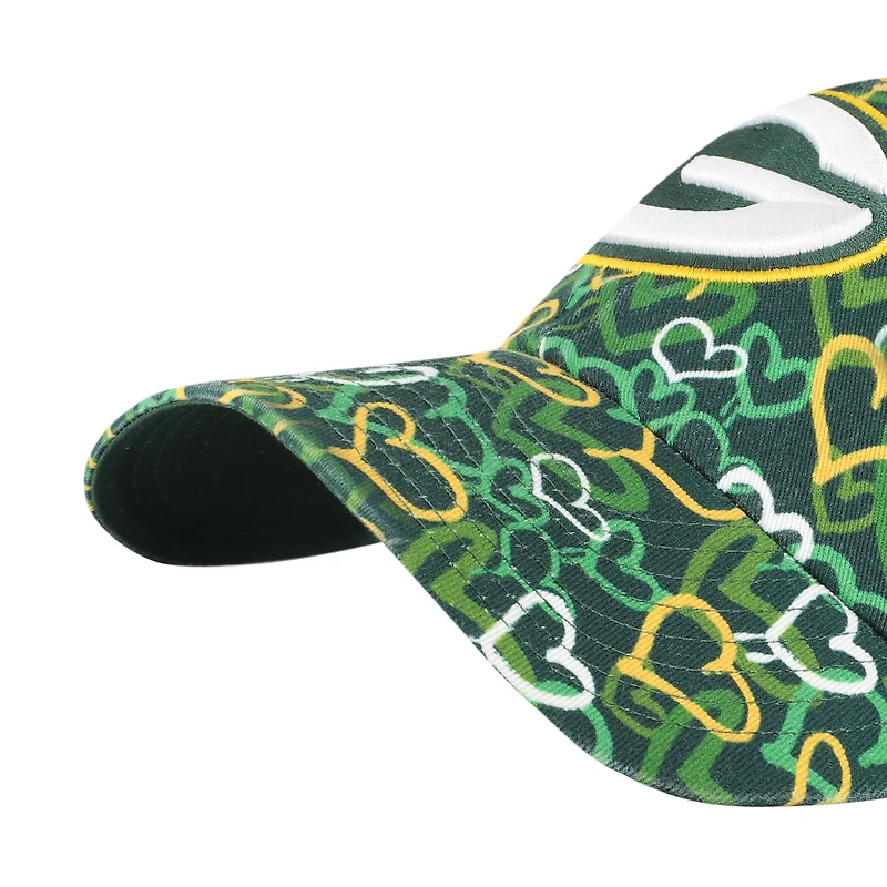 Girls Toddler '47 Green Green Bay Packers Mural Clean Up Adjustable Hat
