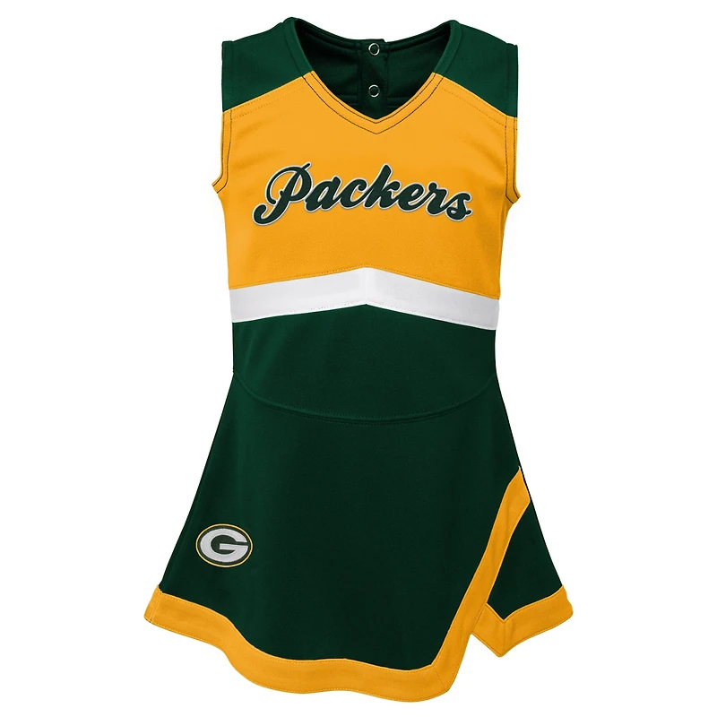 Robe Green Bay Packers Cheer Captain avec bloomers pour filles