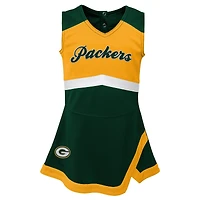 Robe Green Bay Packers Cheer Captain avec bloomers pour filles